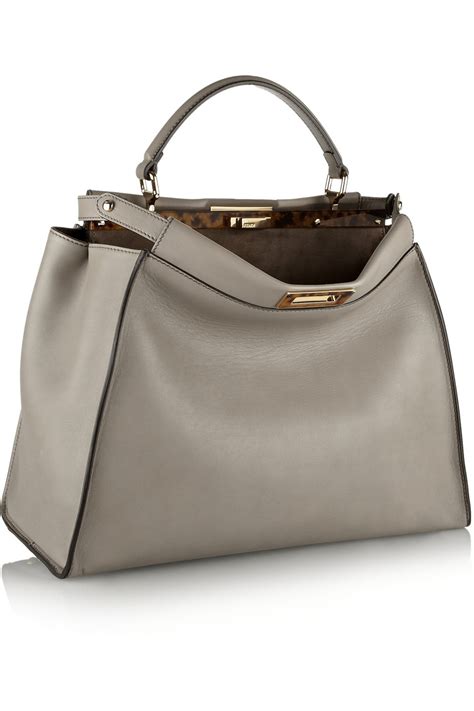 fendi peekaboo medium grey|Fendi peekaboo crocodile.